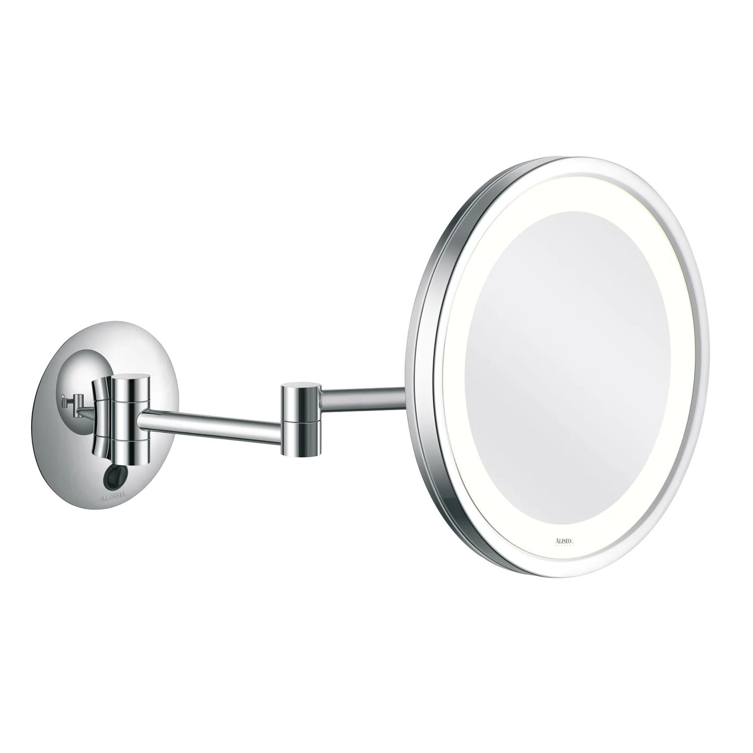 Specchio illuminato con braccio doppio Led City Light 250 mm - Aliseo