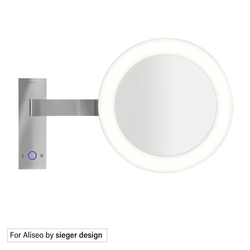 Specchio illuminato con braccio singolo Led Moon Dance 240 mm - Aliseo