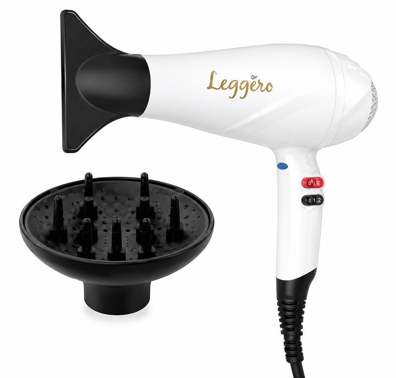 Asciugacapelli Leggero Ion Bianco 2.400 W - GA.MA