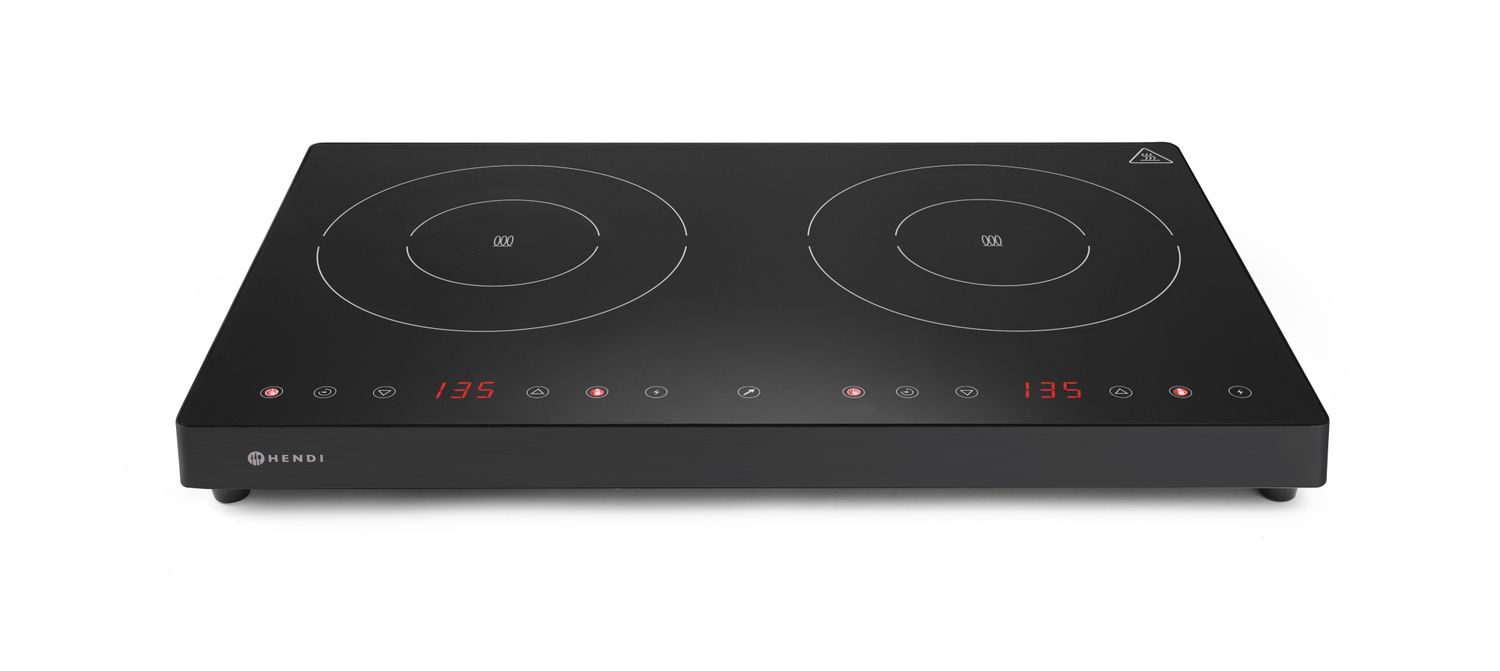 Piano a Induzione Doppio 3500W Kitchen Line - Hendi