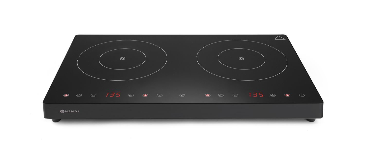 Piano a Induzione Doppio 3500W Kitchen Line - Hendi