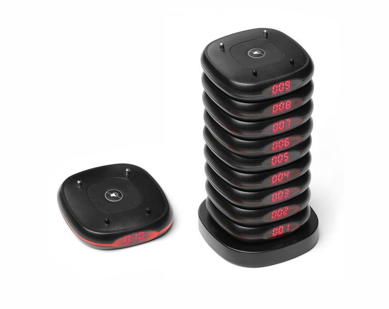 Set di 10 Pezzi Cercapersone per Ristorante 8 x 8 cm - Hendi