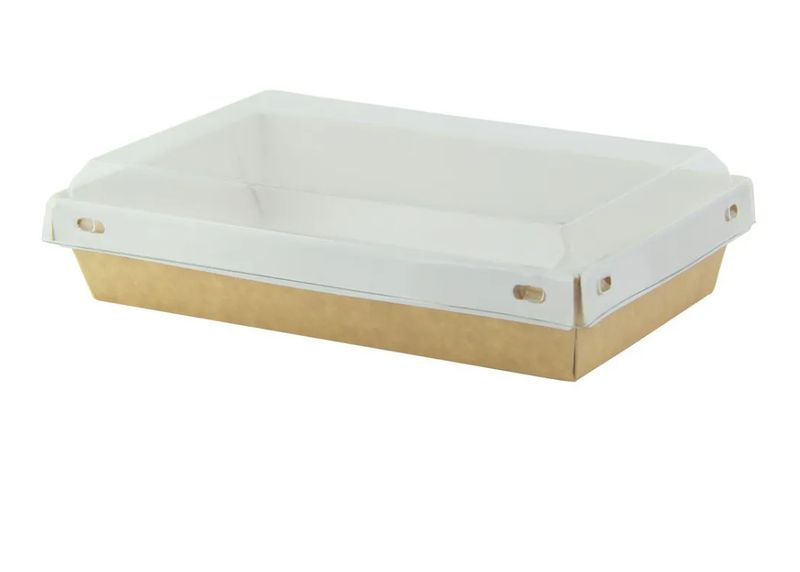 Set da 100 pezzi - Scatola con coperchio bianca 17 x 11 cm - Firstpack