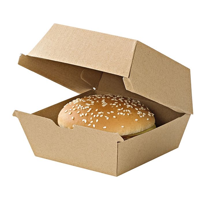 Set da 250 pezzi - Scatola per hamburger 17,8 x 15,5 cm - Firstpack