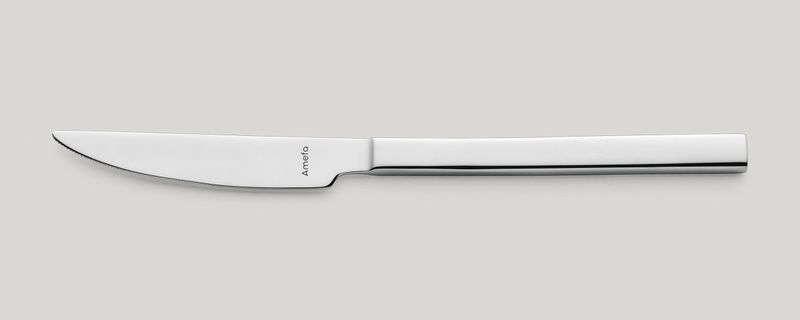 Coltello da pranzo manico pieno 235 mm Cube - Amefa