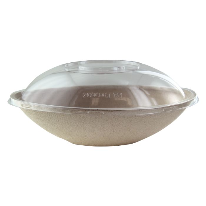 Set da 250 pezzi - Insalatiera ovale marrone 24 x 14,5 x 6,3 cm - Firstpack