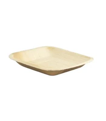 Set da 100 pezzi - Piatto quadrato con bordi arrotondati 17 x 17 x 2 cm - Firstpack