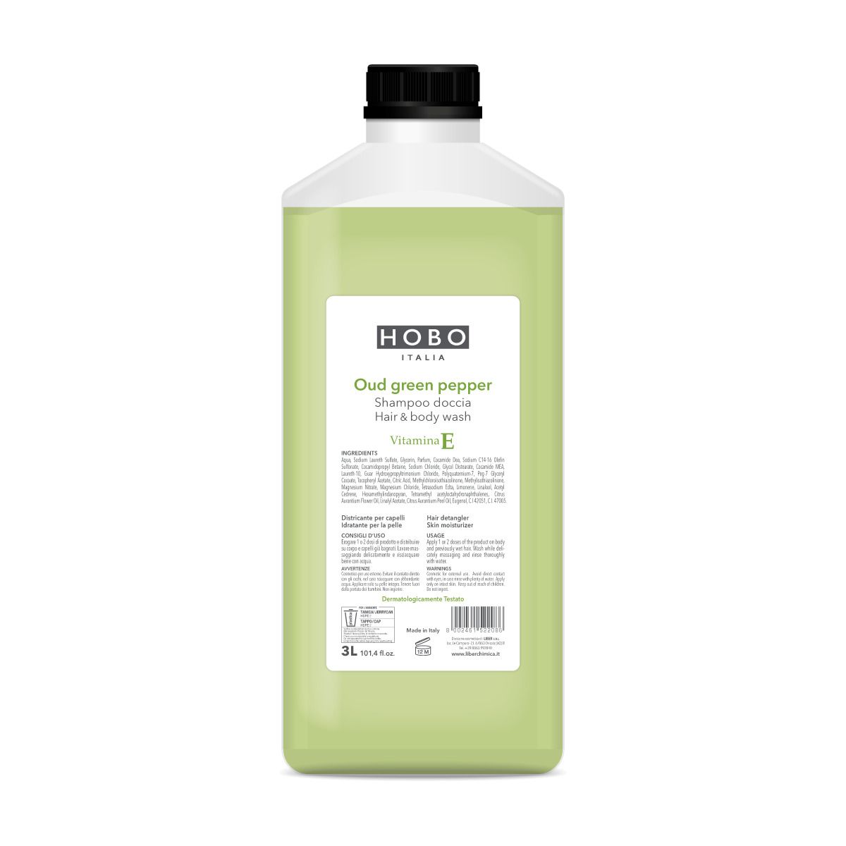 Shampoo doccia Oud Green Pepper 3 lt - HOBO