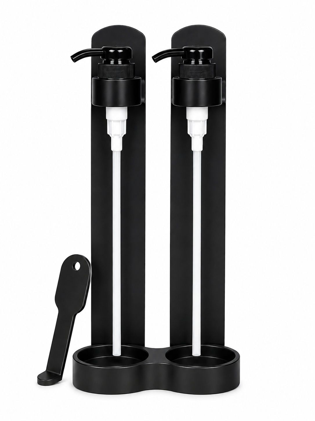 Dispenser a parete per 2 flaconi da 250 ml Nero - HOBO