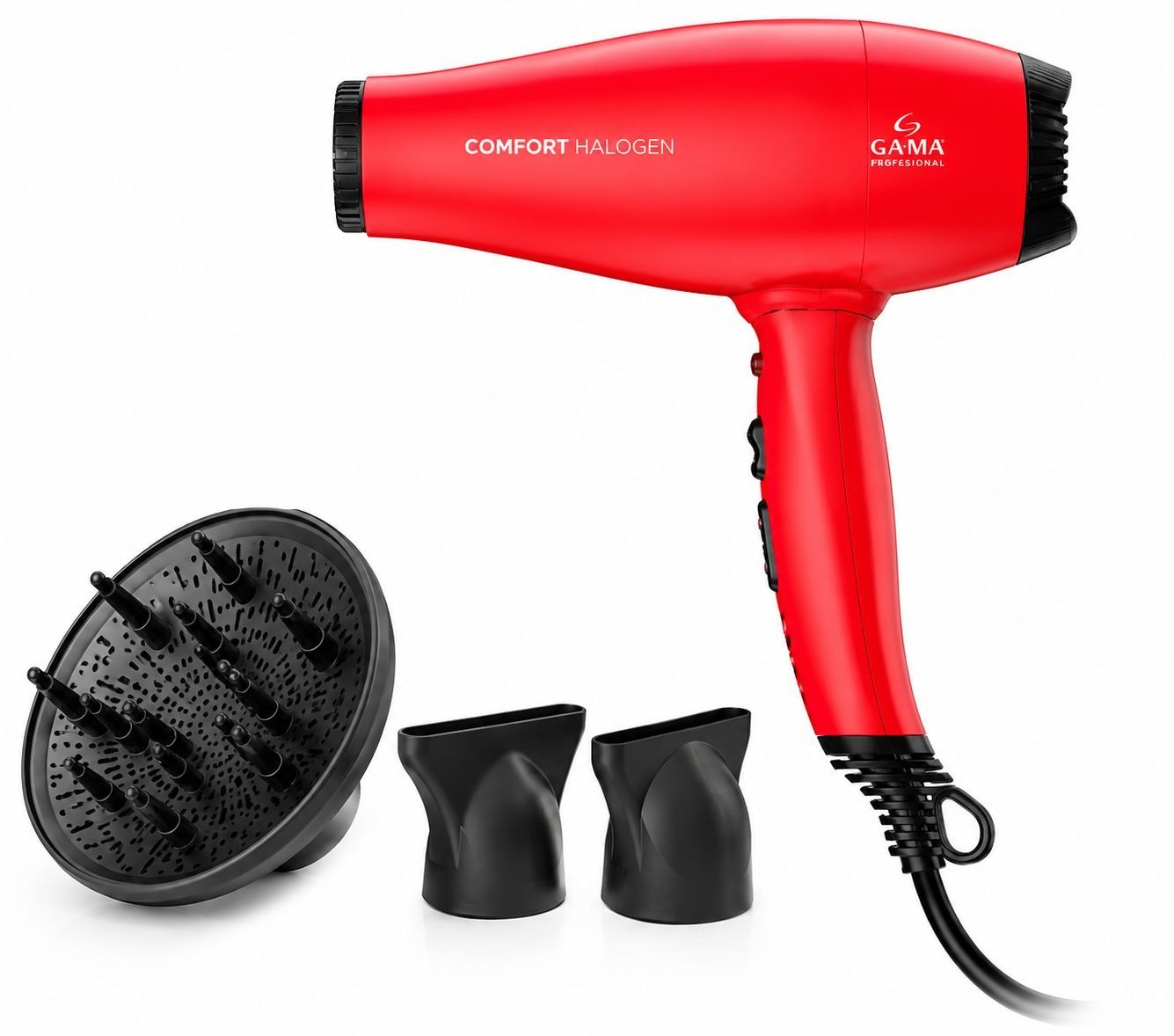 Asciugacapelli Comfort 3D Therapy Ultra Ion Rosso 2.200 W - GA.MA