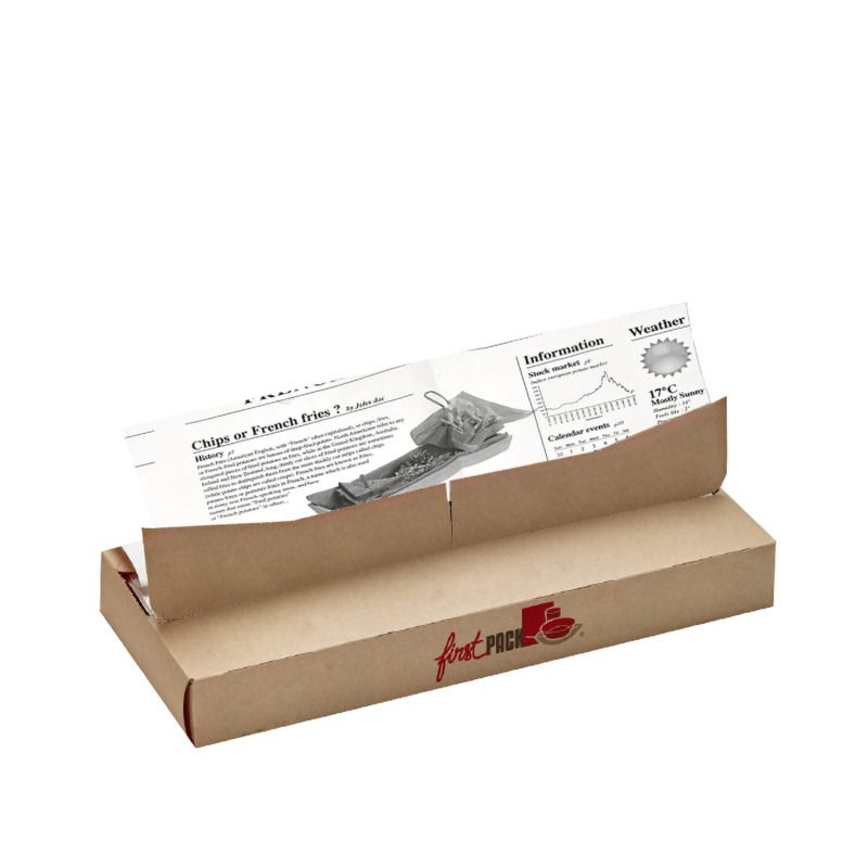 Set da 1000 pezzi - Carta antiunto bianca con design giornale 27 x 35 cm Dispenser - Firstpack
