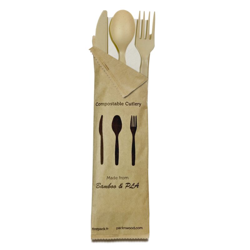 Set da 250 pezzi - Set di posate confezionate 22 x 6,3 cm - Firstpack