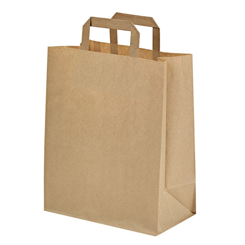 Set da 250 pezzi - Sacchetto con manici marrone 26 x 17 x 28 cm - Firstpack
