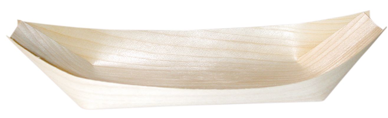 Set da 500 pezzi - Barchetta in legno 24,5 x 11,5 cm - Firstpack