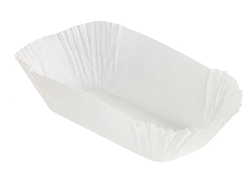 Set da 50 pezzi - Pirottino in carta da forno bianco 27 x 18,5 cm - Firstpack
