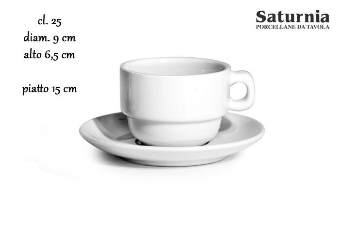 Piattino colazione impilabile Roma - Saturnia