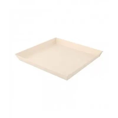 Set da 100 pezzi - Vassoio quadrato di legno 23 x 23 cm - Firstpack