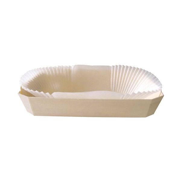 Set da 100 pezzi - Stampo da cottura in legno + pirottino 26 x 16 x 4 cm - Firstpack
