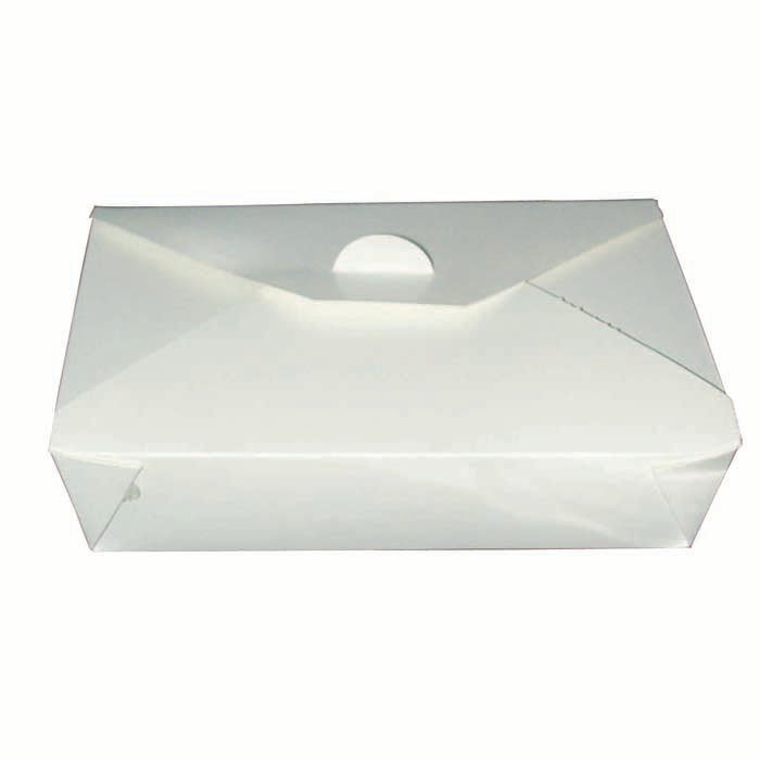 Set da 200 pezzi - Scatola per cibo bianca 21,7 x 16 x 5 cm - Firstpack