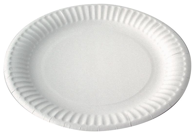 Set da 1000 pezzi - Piatto in cartone bianco 23 cm - Firstpack