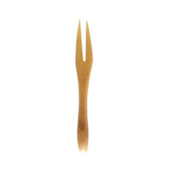 Set da 500 pezzi - Mini forchetta in bamboo 9 cm - Firstpack