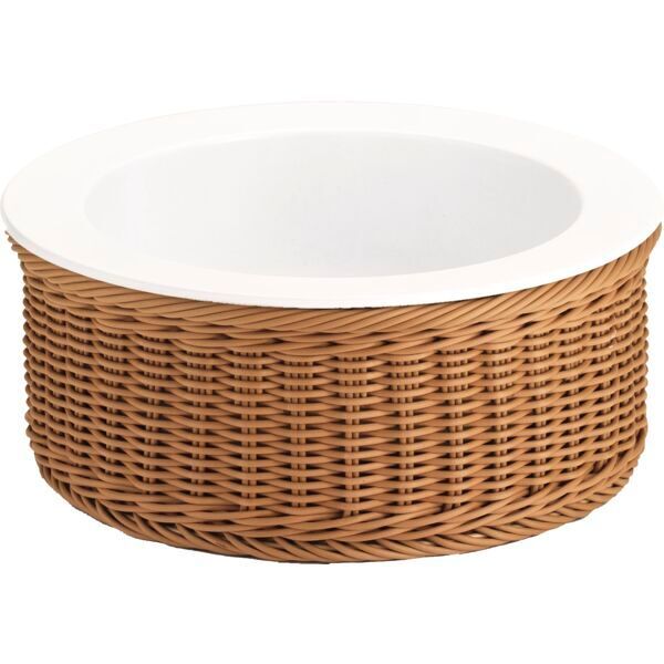 Ciotola in Porcellana con Supportos 31 cm Beige Picknick - Frilich