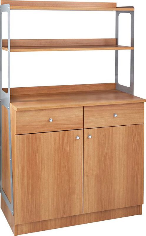 Mobile di Servizio in Legno Alto 90 x 48 cm Noce - Forcar