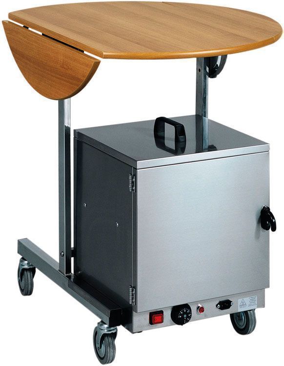 Carrello per la Colazione 80 x 80 cm Noce - Forcar