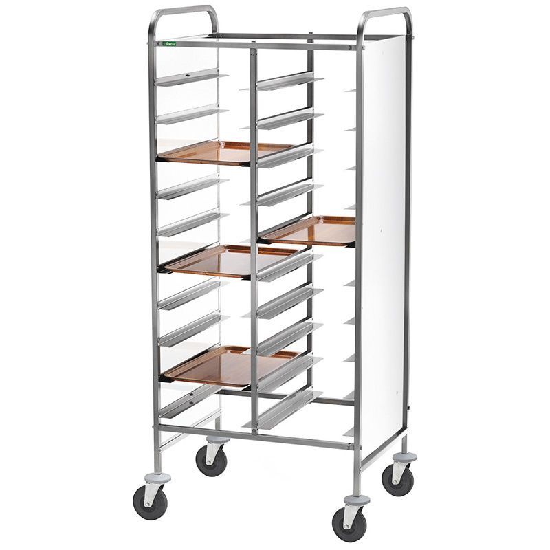 Carrello Portavassoi Rinforzati GN 1/1 per 20 Vassoi 81 x 62 cm Bianco - Forcar