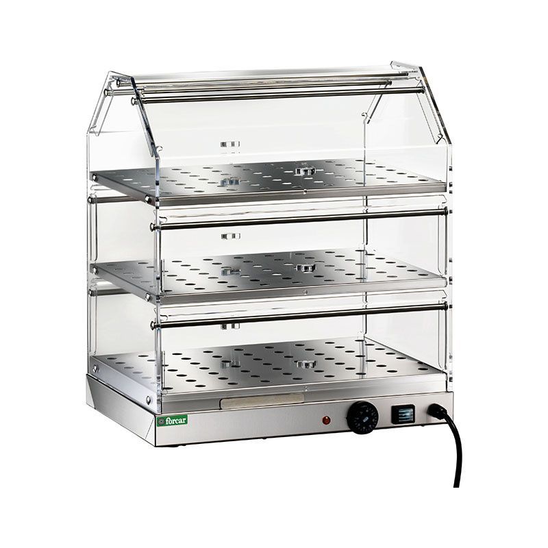 Vetrina Riscaldata 3 Piani 50 x 35 cm 250 W - Forcar