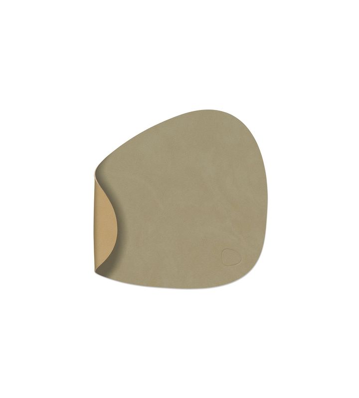 Tovaglietta Double Curve Nupo Herbal Dust/ Nupo Khaki 24x28 cm - Lind DNA