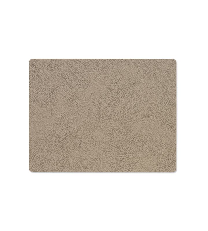 Tovaglietta Hippo Square Warm Grey 26,5x34,5 cm - Lind DNA