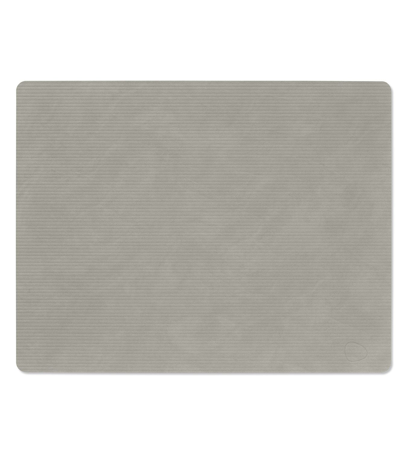 Tovaglietta Corduroy Square Light Grey 35x45 cm - Lind DNA