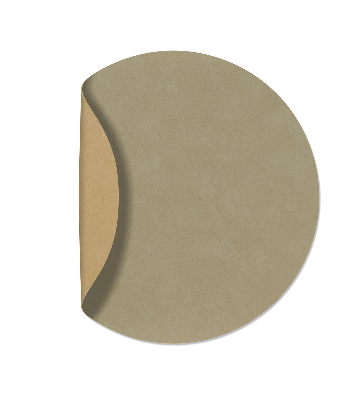 Tovaglietta Double Circle Nupo Herbal Dust/ Nupo Khaki 40 cm - Lind DNA