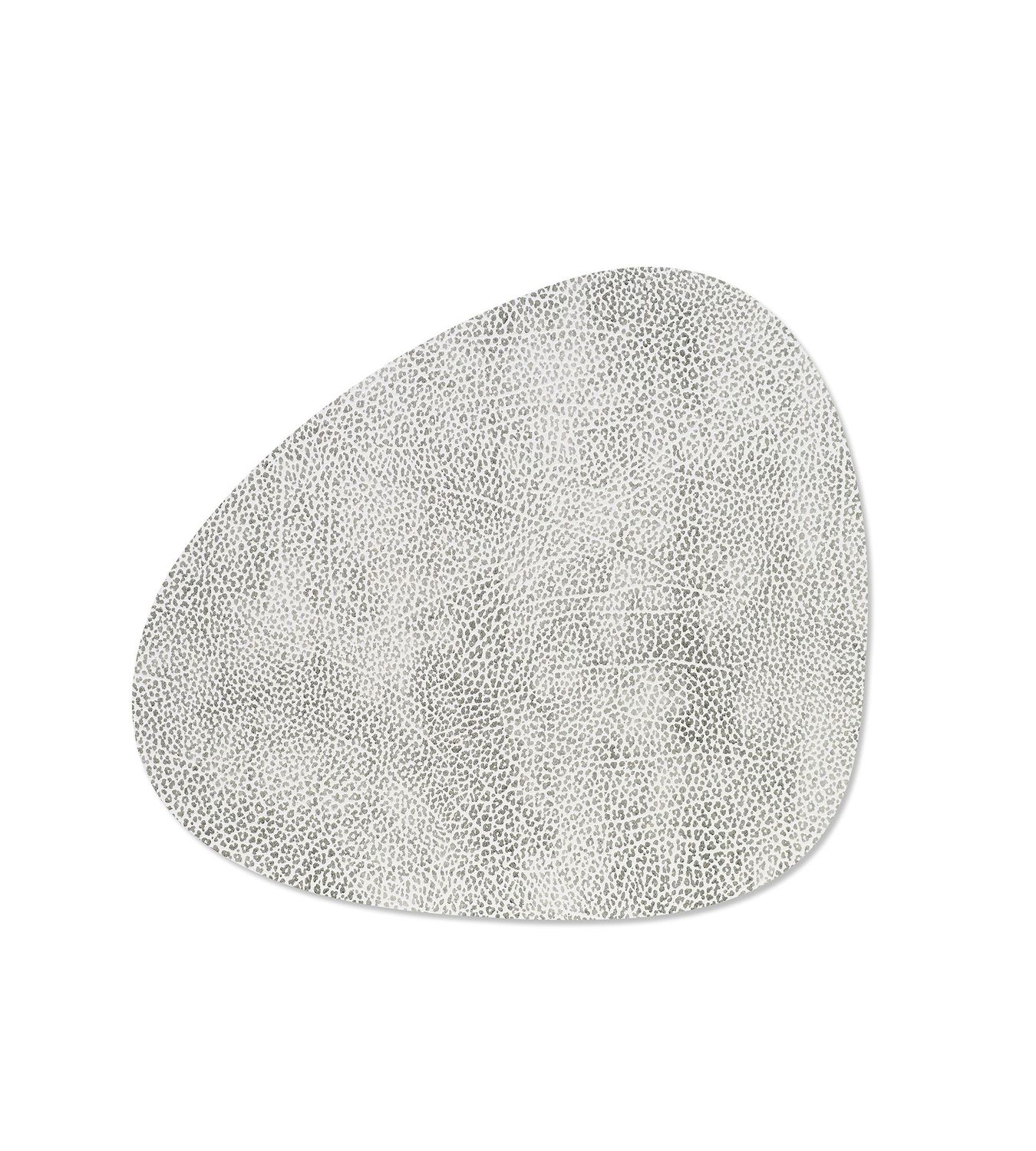 Tovaglietta Hippo Curve White Grey 31x35 cm - Lind DNA