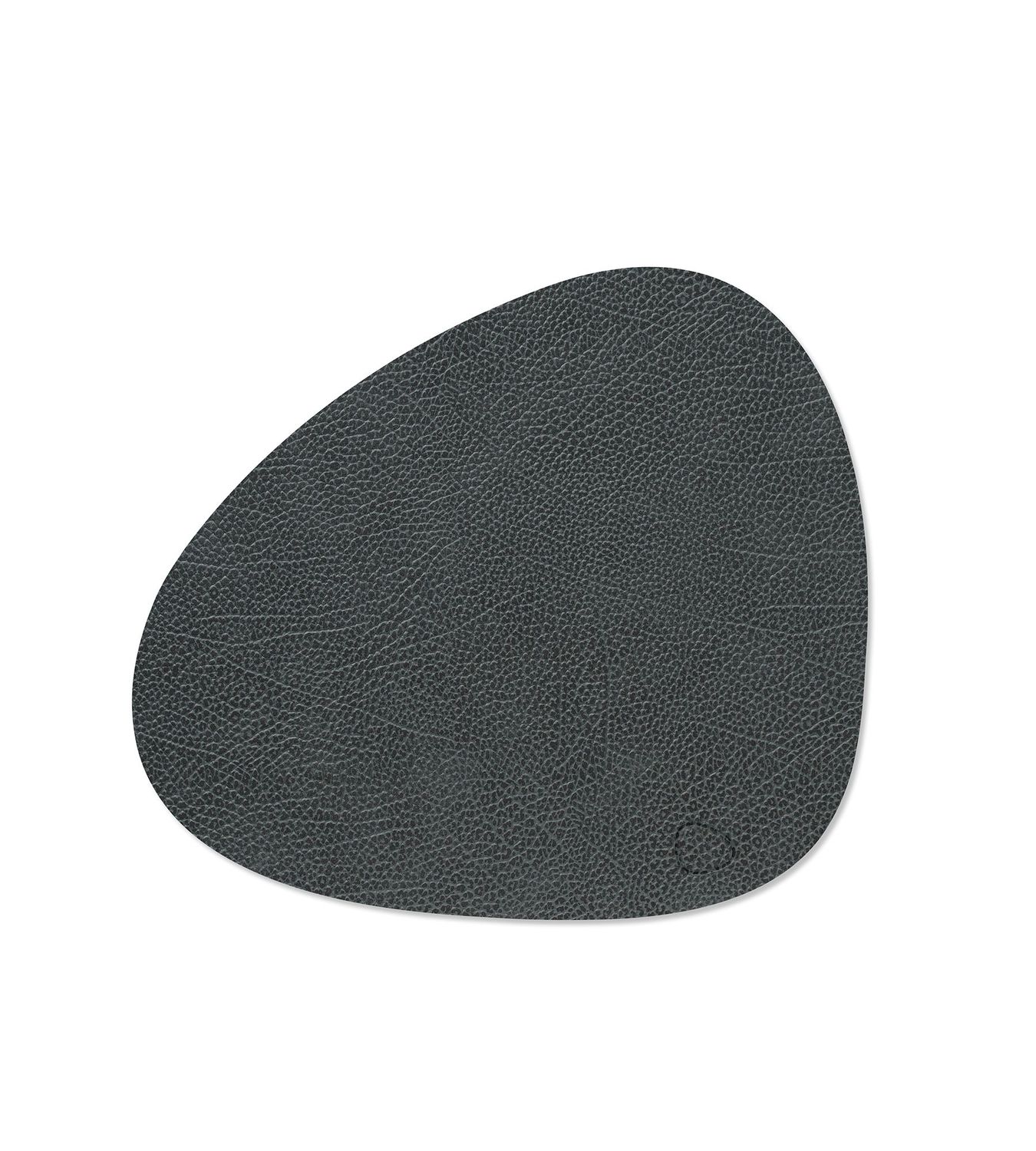 Tovaglietta Hippo Curve Black Anthracite 31x35 cm - Lind DNA