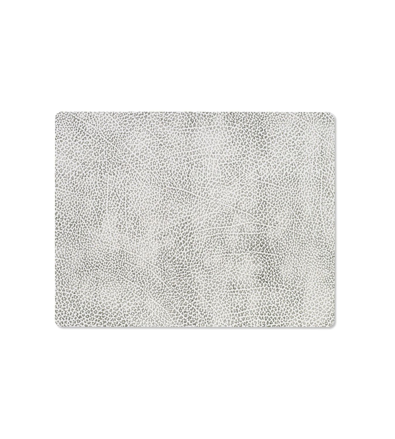 Tovaglietta Hippo Square White Grey 26,5x34,5 cm - Lind DNA