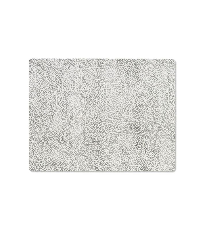 Tovaglietta Hippo Square White Grey 26,5x34,5 cm - Lind DNA