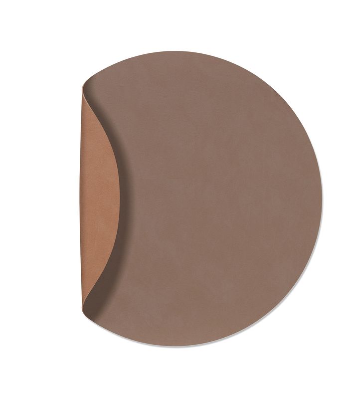 Tovaglietta Double Circle Nupo Truffle/ Nupo Old Rosa 40 cm - Lind DNA