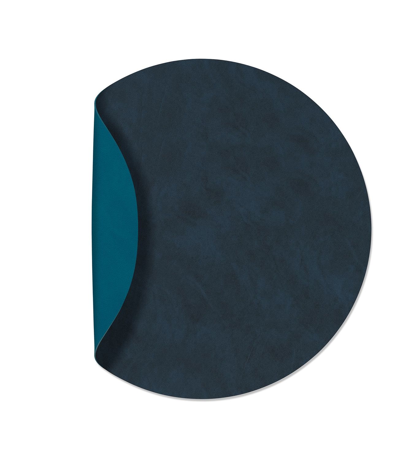 Tovaglietta Double Circle Nupo Midnight Blue/ Nupo Petrol 40 cm - Lind DNA