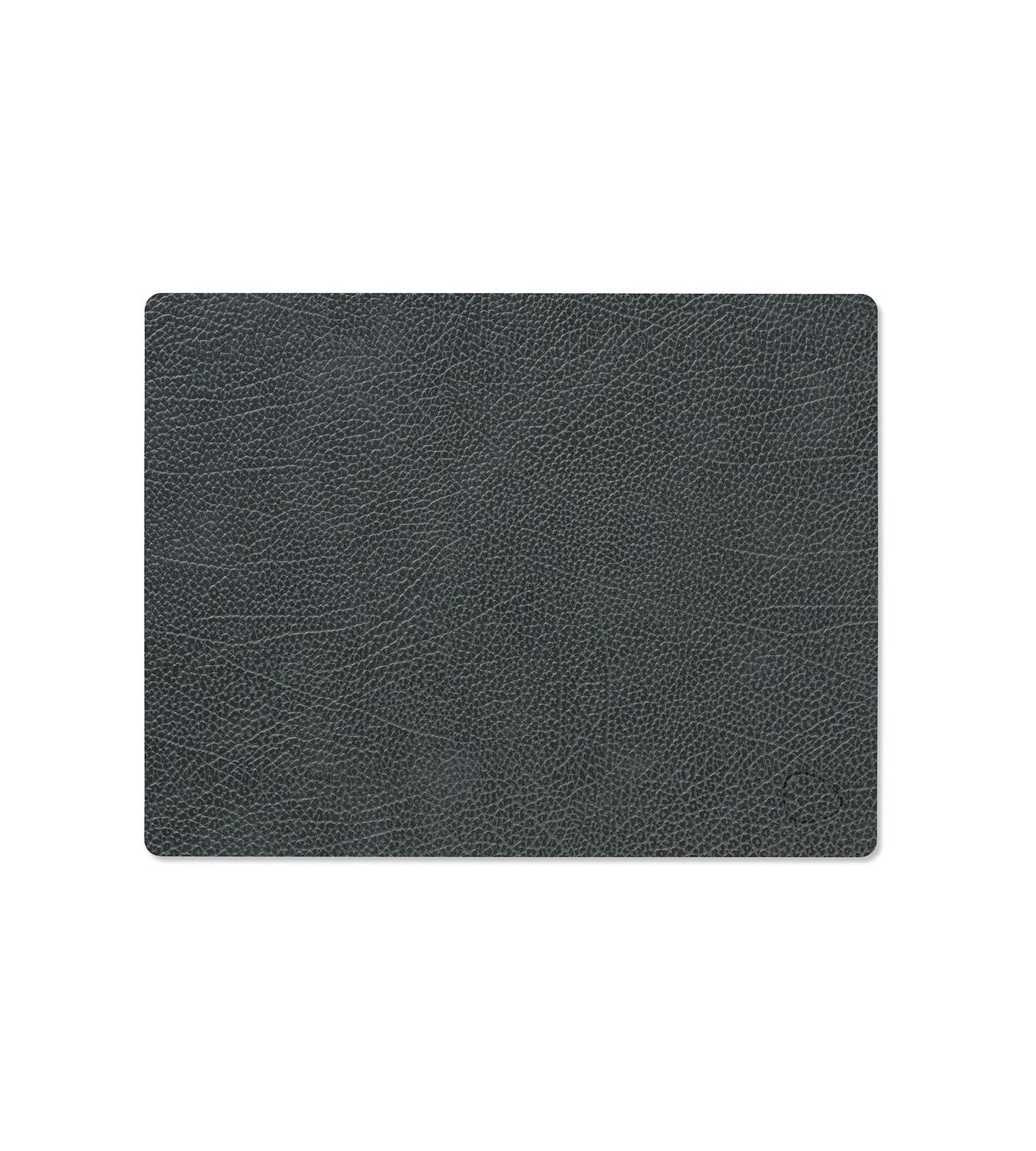 Tovaglietta Hippo Square Black Anthracite 26,5x34,5 cm - Lind DNA