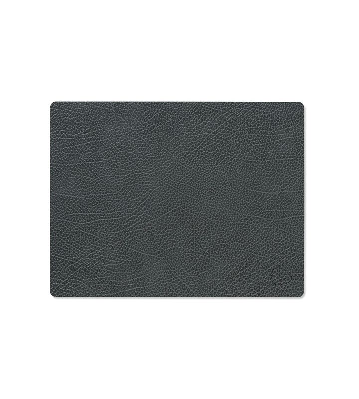 Tovaglietta Hippo Square Black Anthracite 26,5x34,5 cm - Lind DNA