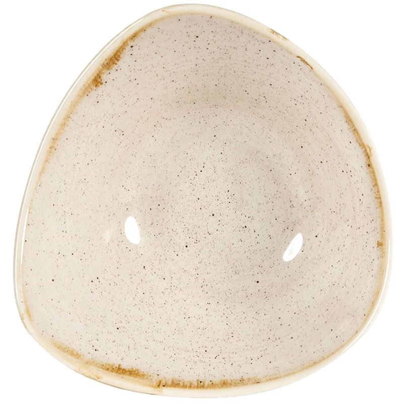 Ciotola Triangolare 18,5 Cm Stonecast Nutmeg Cream - Churchill