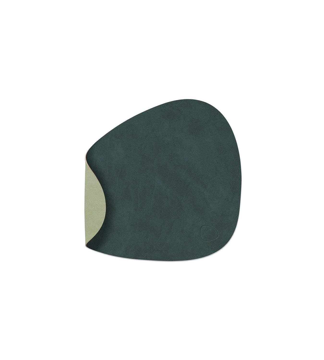 Tovaglietta Double Curve Nupo Dark Green/ Nupo Olive Green 24x28 cm - Lind DNA