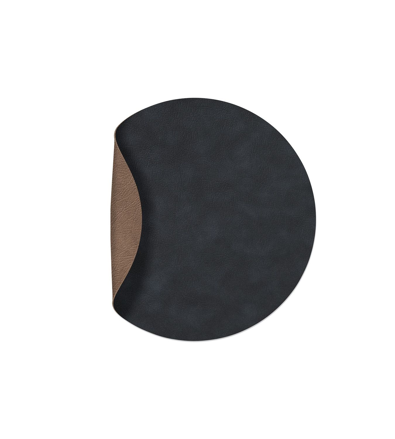 Tovaglietta Double Circle Cloud Black/ Cloud Brown 30 cm - Lind DNA