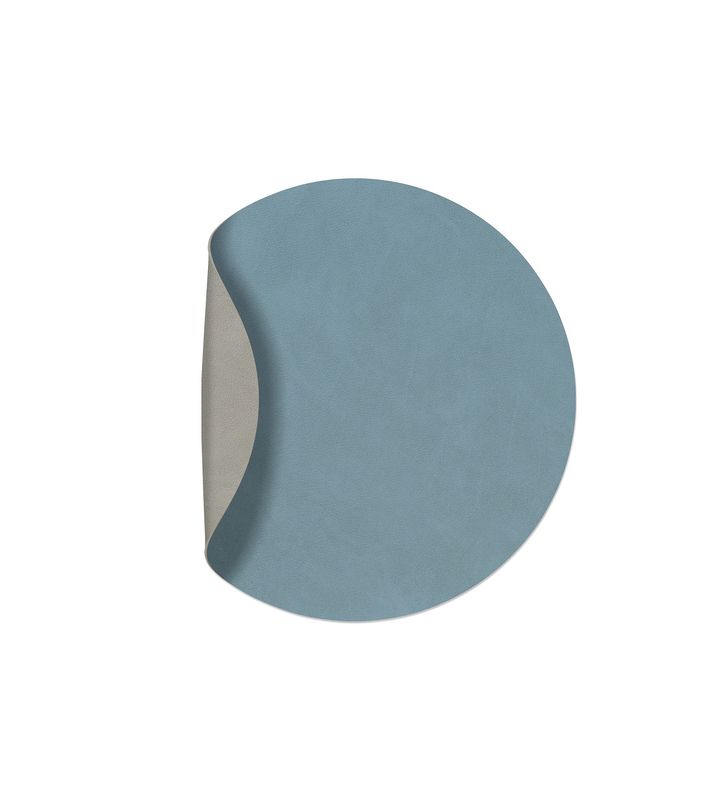 Tovaglietta Double Circle Nupo Light Blue/ Nupo Grey 30 cm - Lind DNA