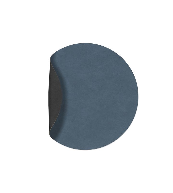 Tovaglietta Double Circle Nupo Dark Blue/ Nupo Black 30 cm - Lind DNA