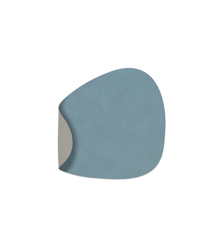 Tovaglietta Double Curve Nupo Light Blue/ Nupo Light Grey 24x28 cm - Lind DNA