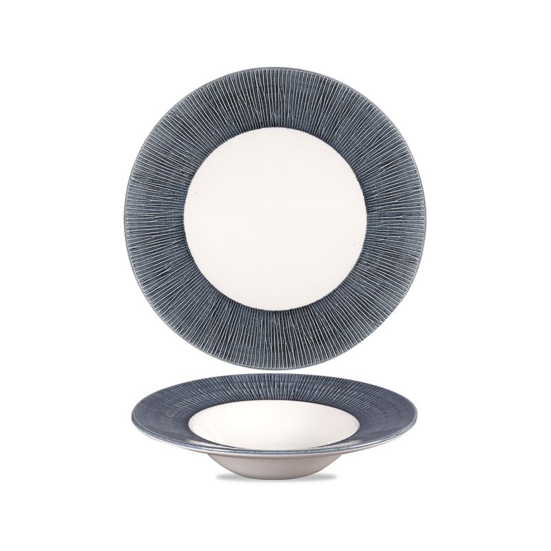 Piatto Fondo Falda Larga 24 Cm Bamboo Spinwash Mist - Churchill