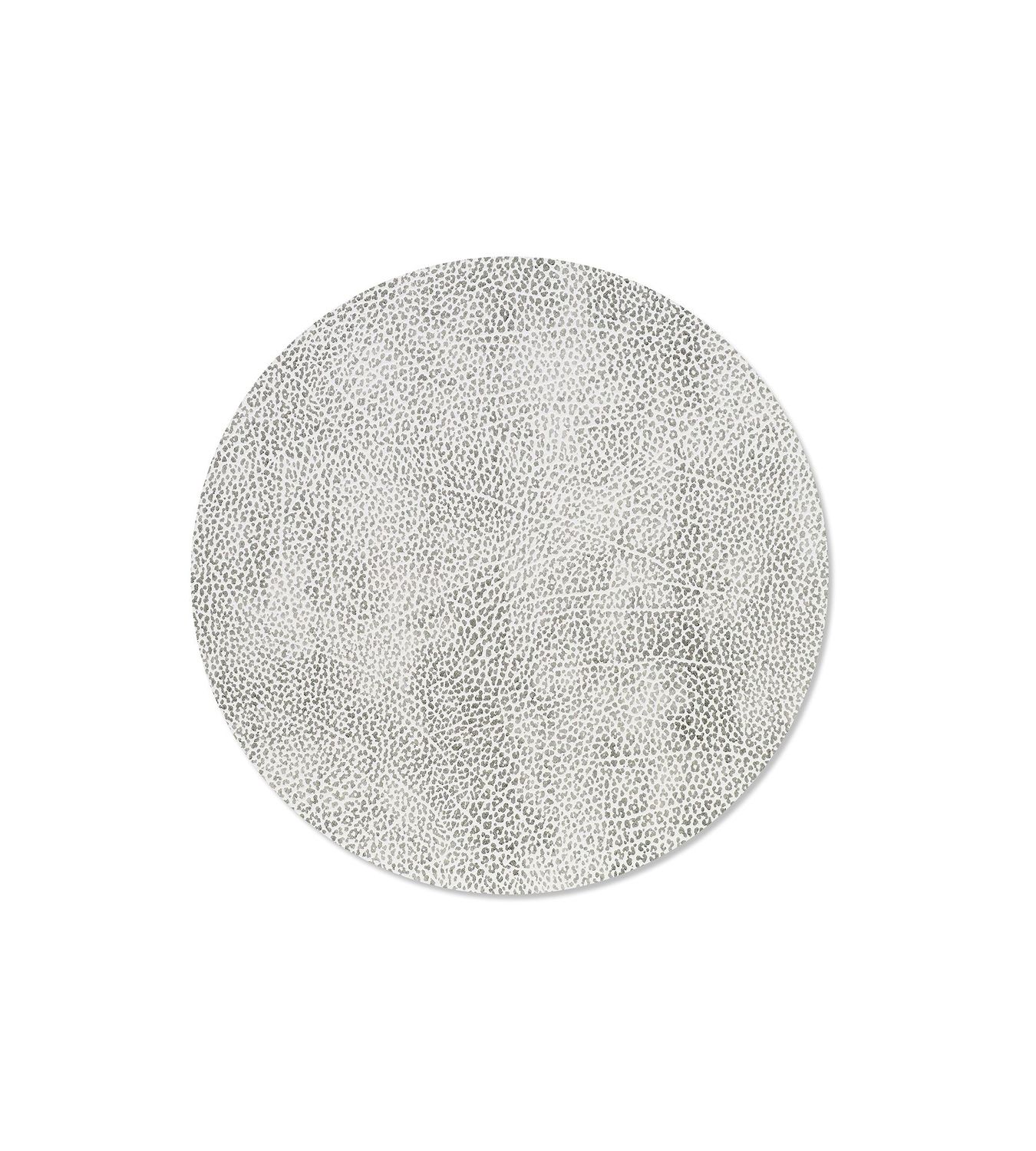 Tovaglietta Hippo Circle White Grey 30 cm - Lind DNA